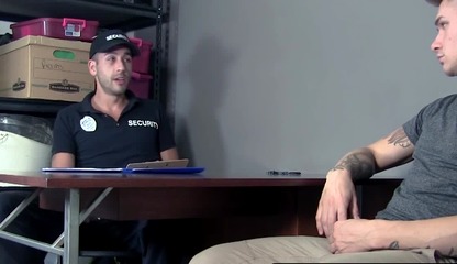 Inked stud Zak Bishop controls horny cop Jace and fucks him hard