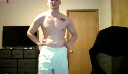 Blond Guy Shows-off Dick and Ass