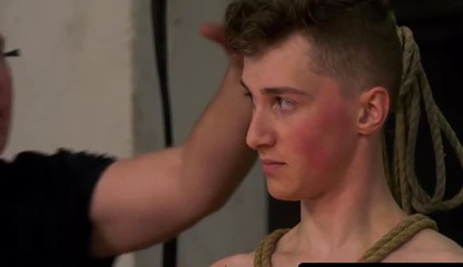 Sub twink dommed and jacked off by master until he cums intensely