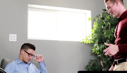 Office jock Dalton Riley fucks Jackson Cooper's muscular homo hard