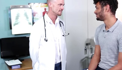 I let my doctor stepdad Jake Lawrence examine my penis but ends up sucking it