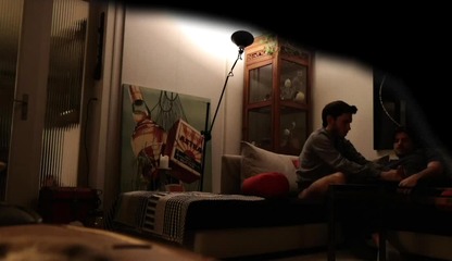 My grandfather caught me jerking my boyfriend! (gay couple handjob)