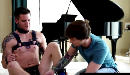 Handsome obedient guy Scotty Zee takes a massive raw cock in the rear by Allen Lucas