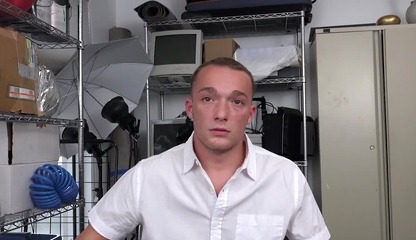 Young straighty ass slammed at the BBC office