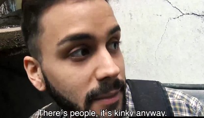 Bearded Antonio's face showered with my sticky cum