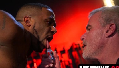 BBC hunk Micah Martinez gags and drools over Dale Savages huge cock