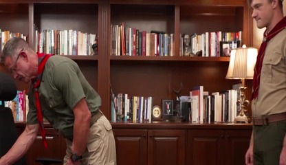 Cole Blue Pledge His Loyalty Not The Troop But Scoutmaster Reece Scott