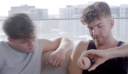 Buddies Carter Collins and Oliver Mark decide to jerk off with it together